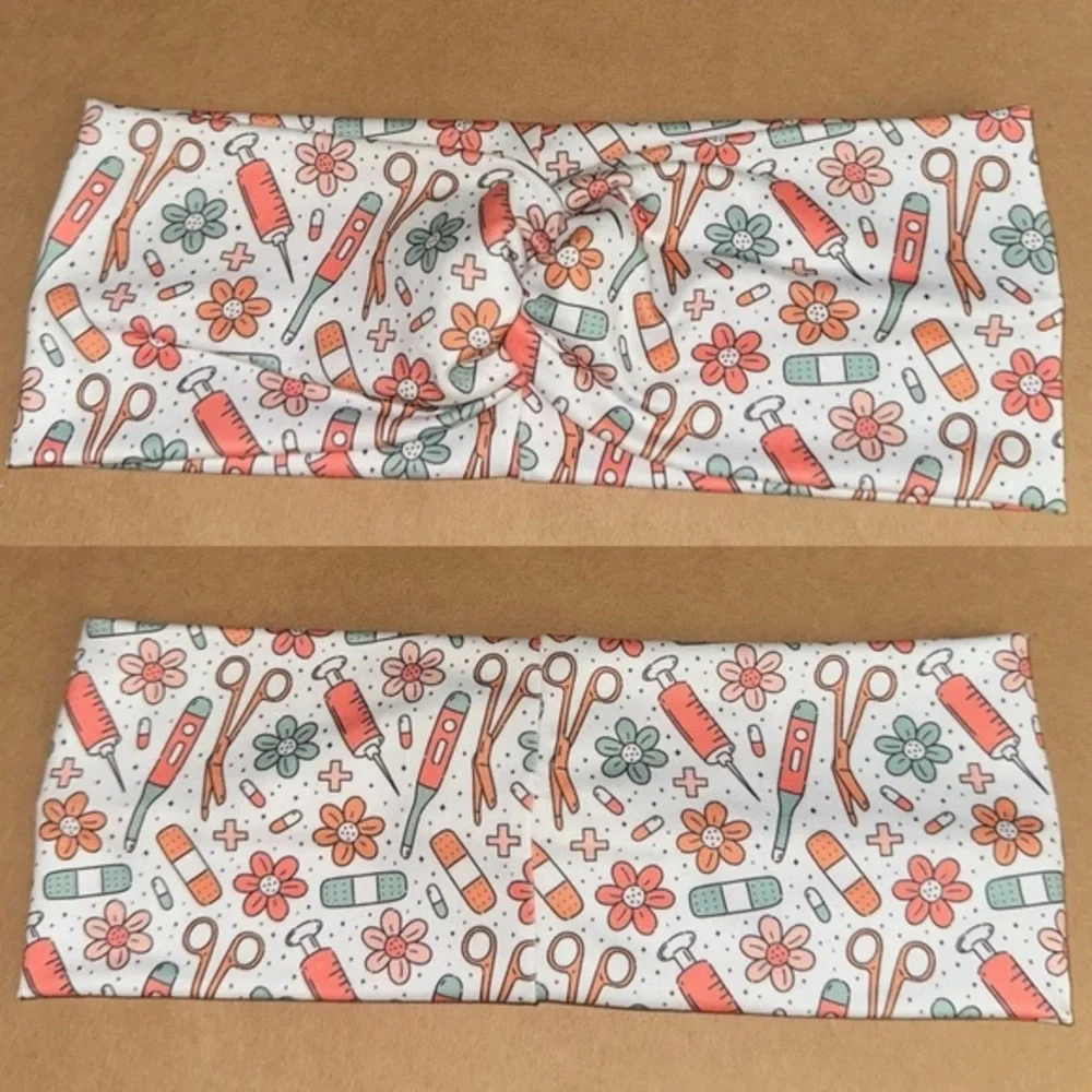 Medical nurse ER twist front headband new